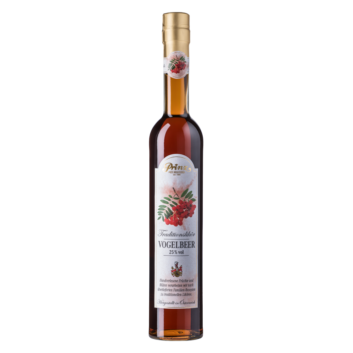 [5.08.00.50] Vogelbeer Likör 25% Vol (0,5 Liter)