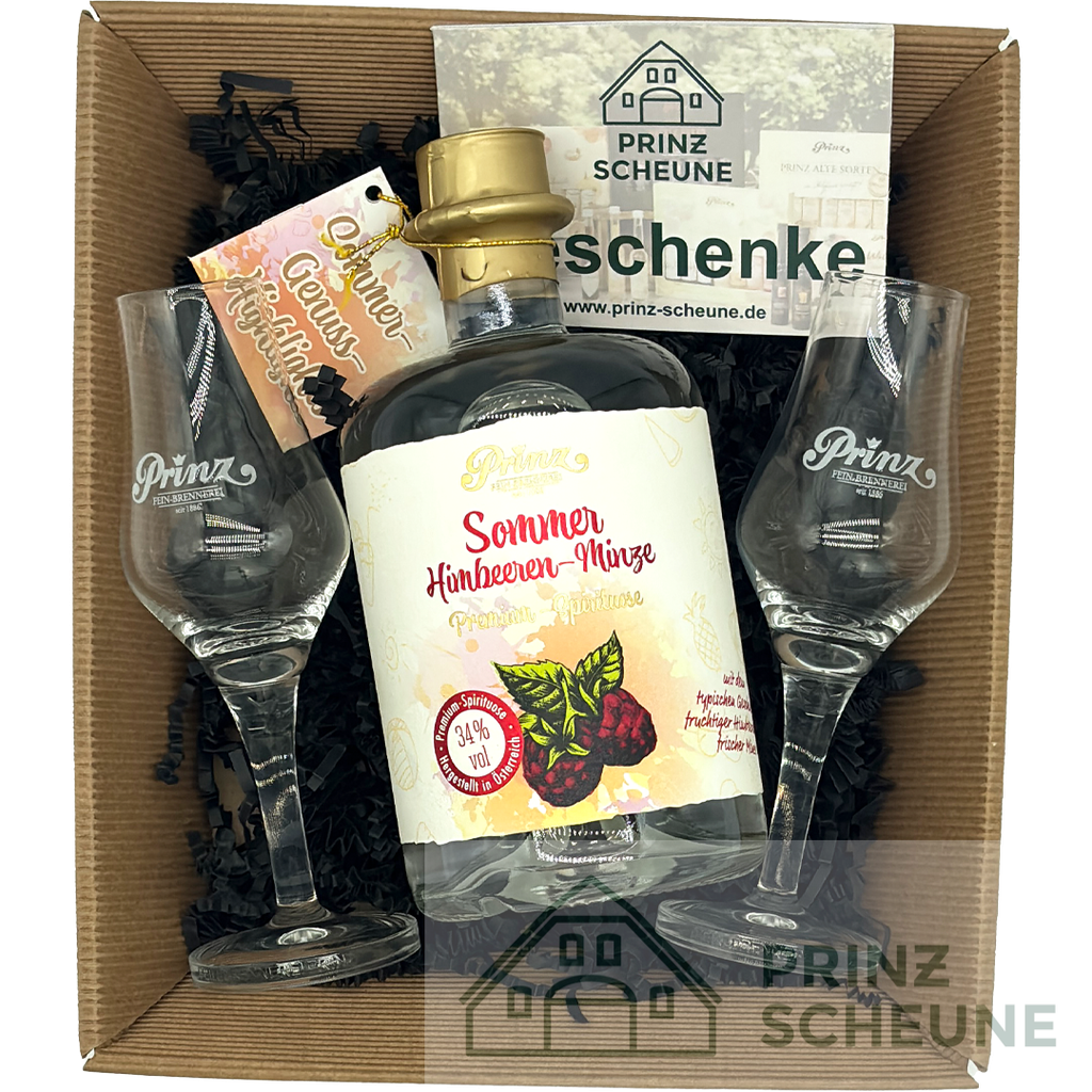 Prinz Scheune Geschenk Nr. 8.6 "Sommer Himbeeren-Minze - Box"
