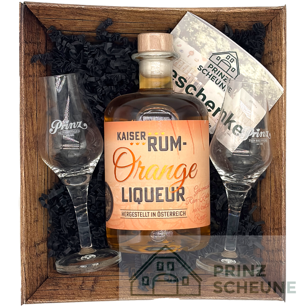 Prinz Scheune Geschenk Nr. 6.5 "Rum Orange - Box"