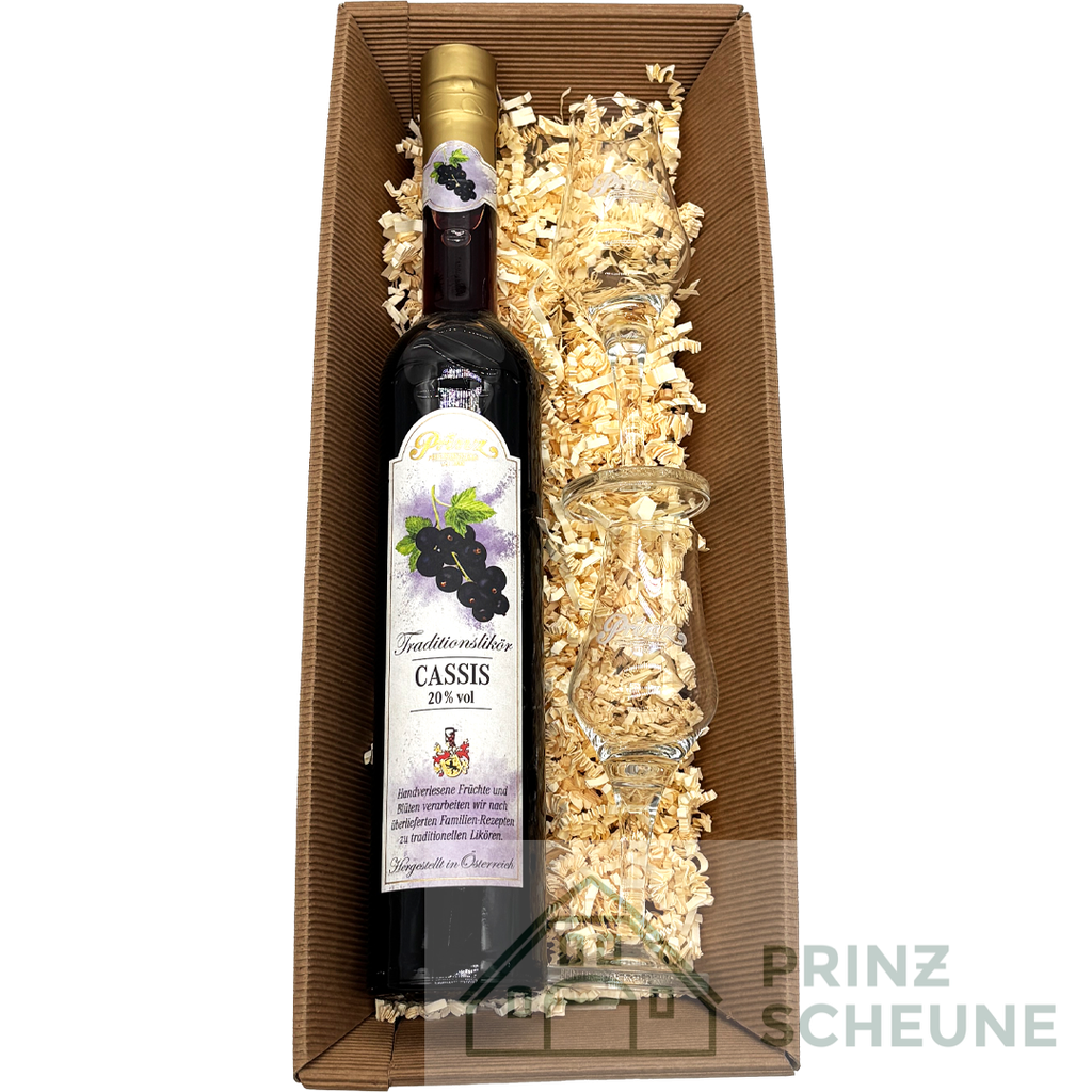 Prinz Scheune Geschenk Nr. 14.2 "Cassis Likör - Box"