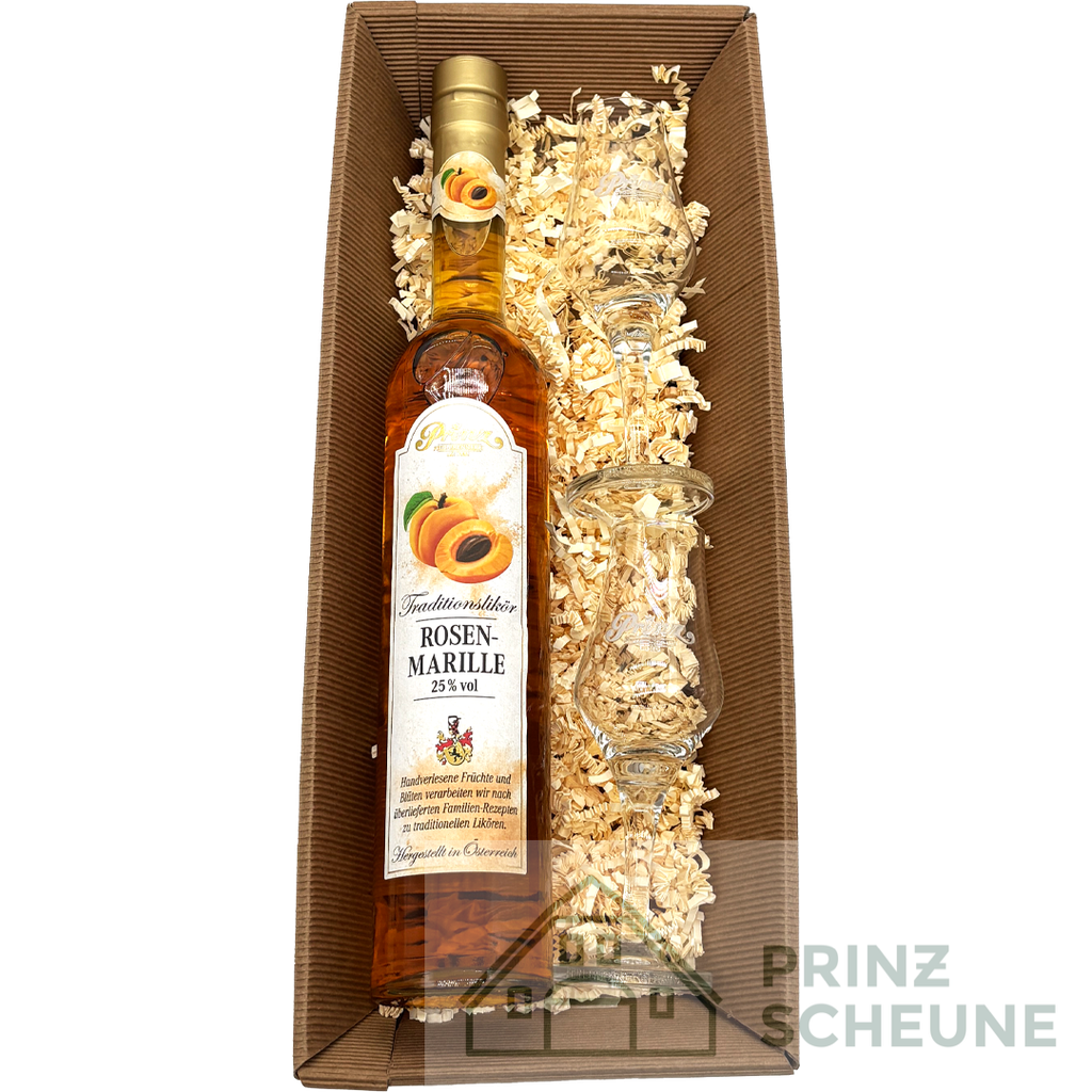 Prinz Scheune Geschenk Nr. 14.3 "Rosenmarillen Likör - Box"