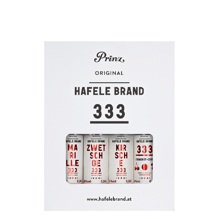 Die kleinen Hafele 333 - fruchtiges Steinobst 4 St. 4 cl