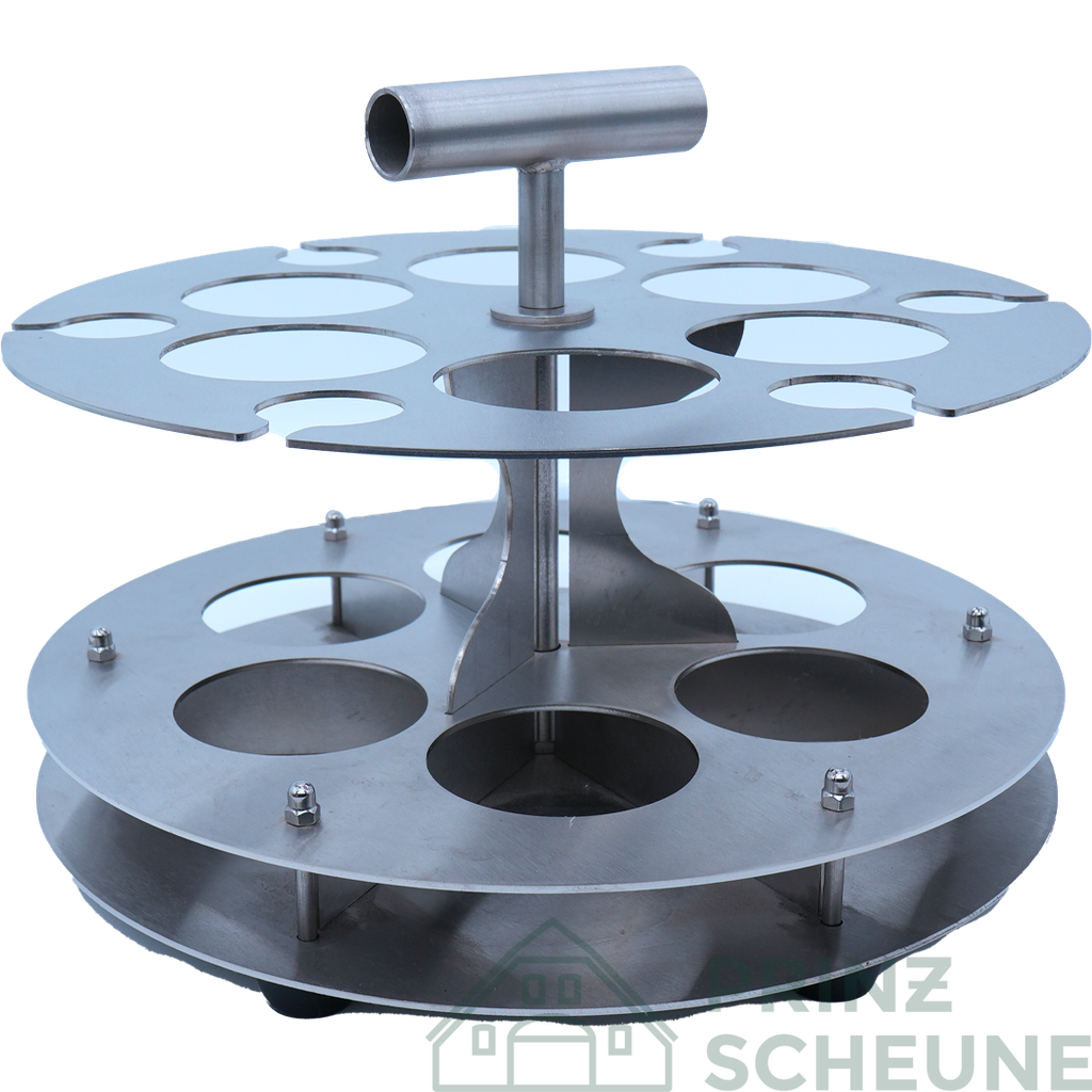 Flaschenträger für 6 x 0,5 Ltr. Flaschen u. 6 Gläser