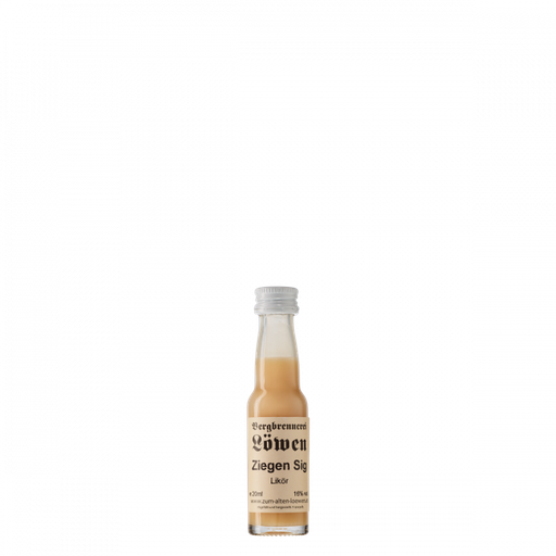 [30.46.00.02] Löwen Ziegen Sig Likör 16% Miniatur