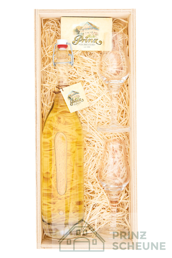 [50.07.00.50] Prinz Scheune Geschenk Nr. 1.7 "Edel Haselnuss" Holzkiste