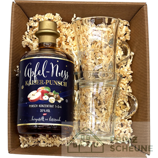 [50.79.00.50] Prinz Scheune Geschenk Nr. 12.6 "Apfel-Nuss Kaiser Punsch - Box"